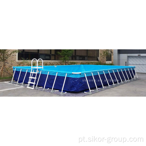 Piscina personalizada de fábrica adultos infantil moldura de metal acima do solo Família piscina interna externa